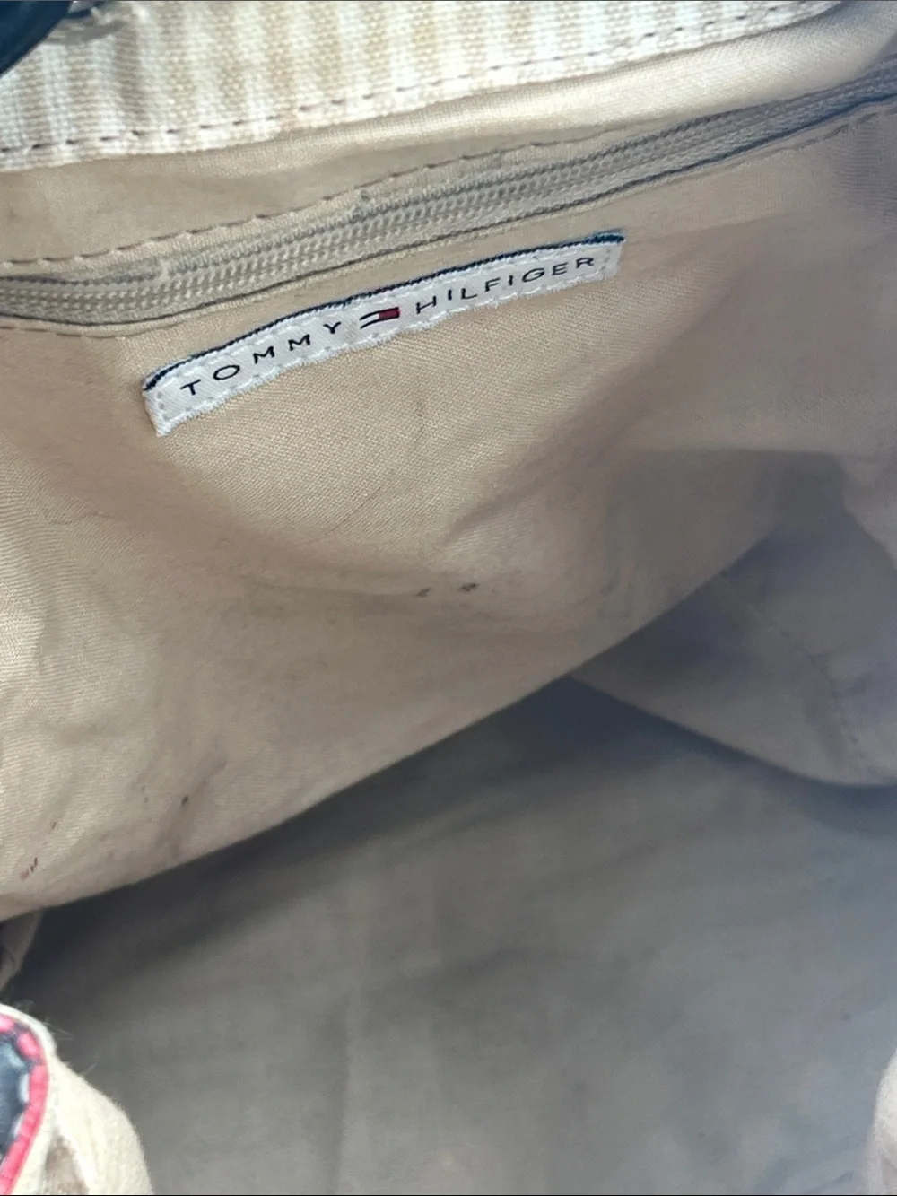 Y2K Tommy Hilfiger Black Natural/Red Straw Leather Bucket Bag Matching‎ Eye Case